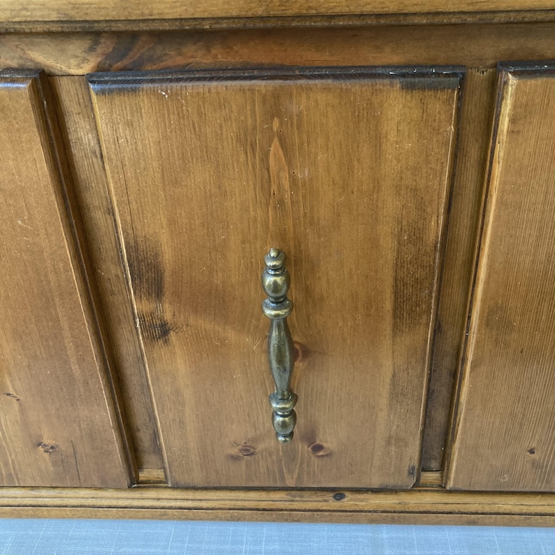 Handmade Vintage Storage Cabinet With 3 Drawers, Tabletop Decorative ...