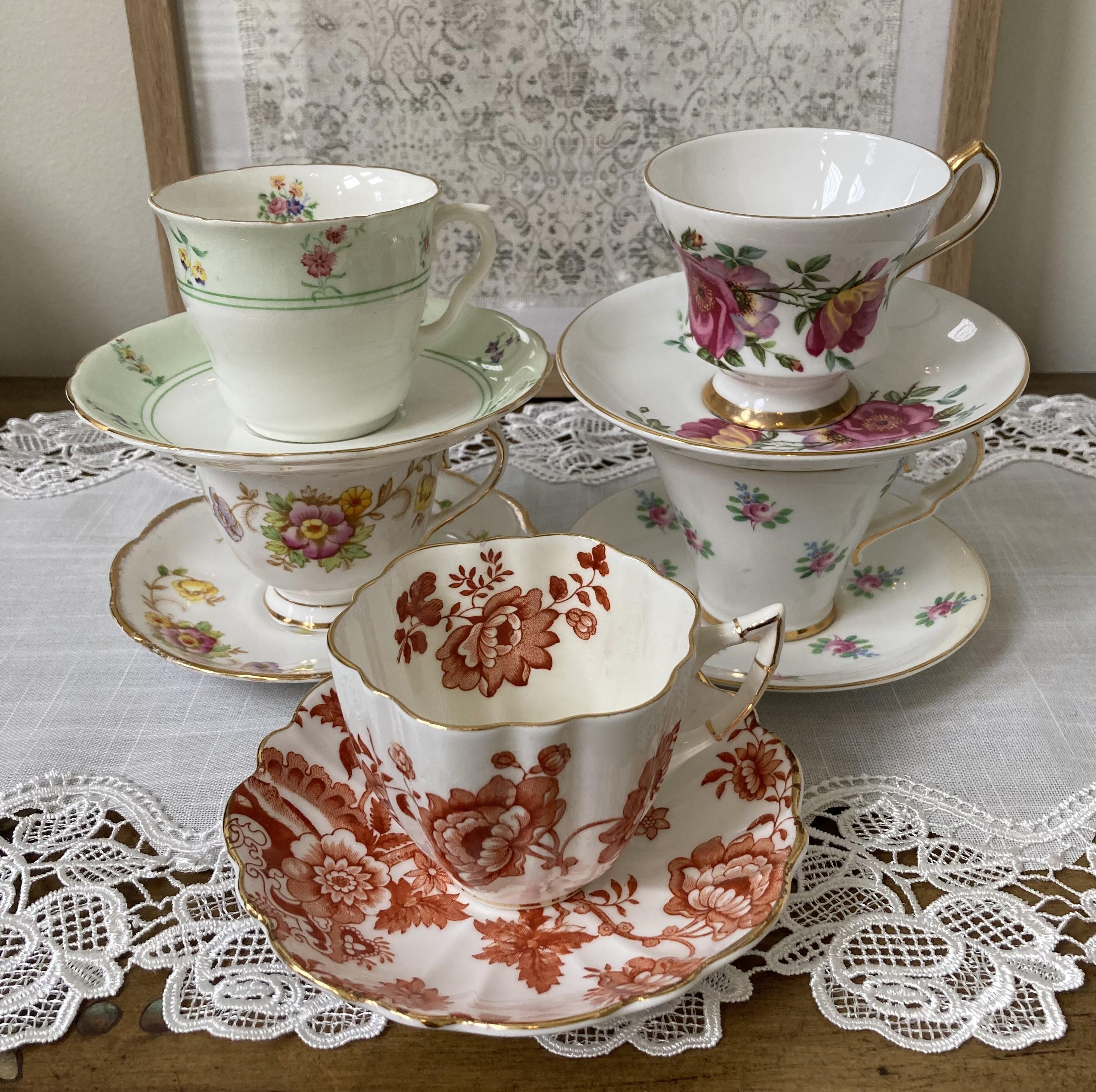 蓋茶碗　唐子　5客　M573 蓋茶碗 唐子 5客 M573 蓋碗 ガラス碗 金縁品紅 145ml – 遊茶