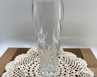 Gorham Crystal Vase, Star Blossom Pattern Vase, 7 inch Crystal Vase