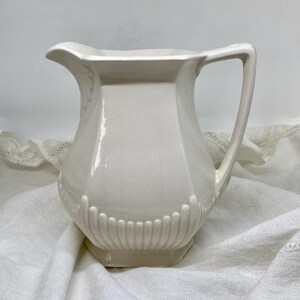 Wm. Adams & Sons Ironstone Pitcher, Cream Pitcher, English Ironstone, Ironstone Pitcher