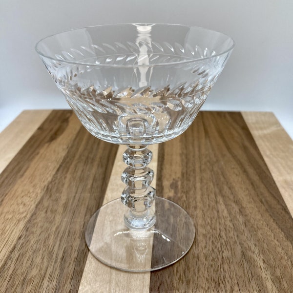 Tiffin Franciscan Athlone Glass, Champagne Glass, Sherbet Glass, Vintage Glassware