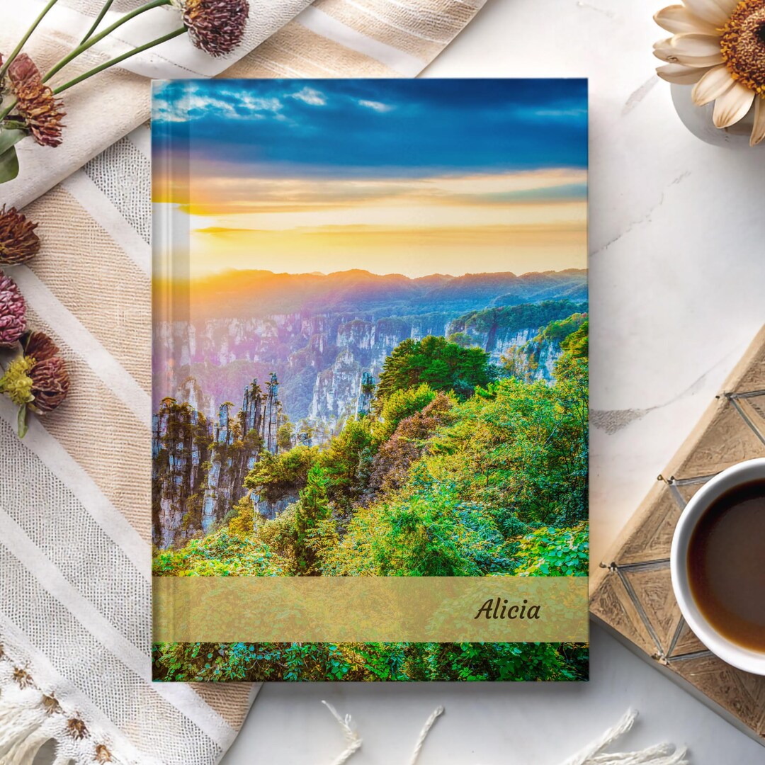 Zhangjiajie China Landscape, Customizable Hardcover Journal ...