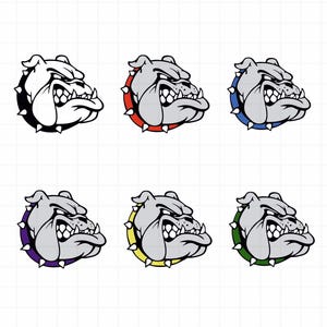 Mascotte de bouledogue | Téléchargement numérique | PNG - SVG | Prêt pour les critiques | Prêt pour la sublimation