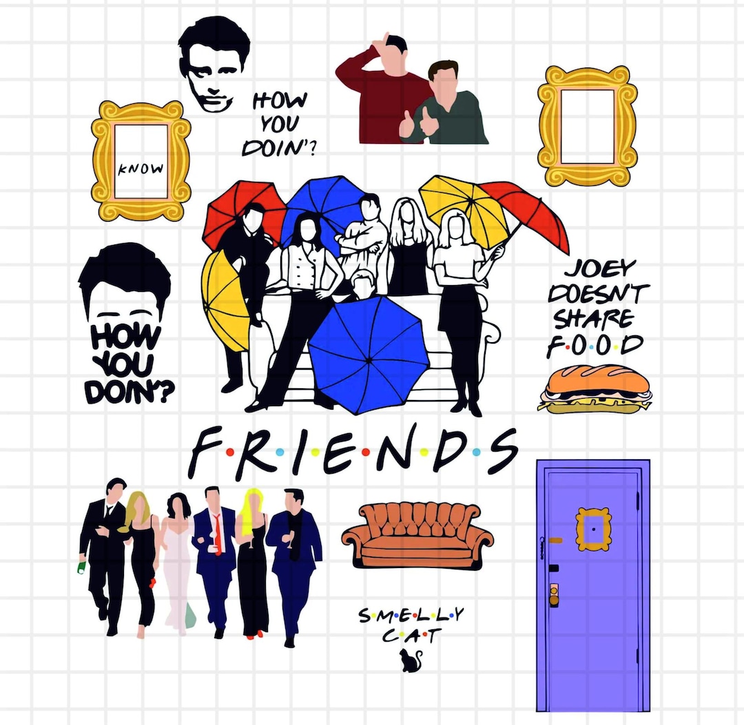 Friends SVG - Friends Tv Show Bundle - Svg Files Cricut - Digital ...