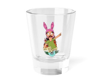 Bobs Burgers - Louise - Kieliszek do wódki See You In Hell | Ilustracja postaci z kreskówki