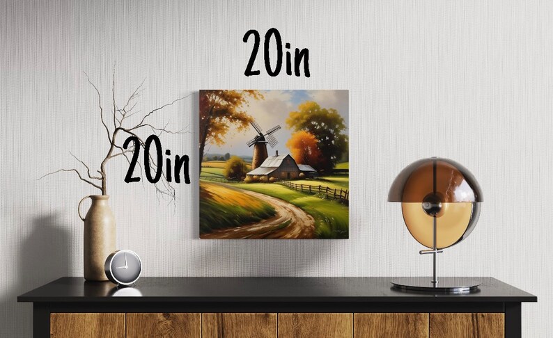 Farm Scene Stretched Matte Canvas Poster 1.25 image 9