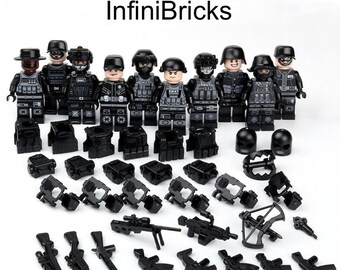 Set mit 10 LEGO-kompatiblen Figuren – SWAT War Commando: The Ultimate Intervention Squad