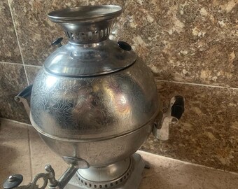 Samovar eléctrico árabe: tetera calentador de agua vintage