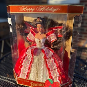 Lalka Barbie z okazji Świąt Bożego Narodzenia, edycja specjalna – Vintage – 1995 – Kolekcjonerska świąteczna