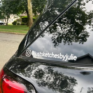Social Media Username Decal