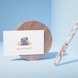 Cartão de felicitações personalizado, cartão personalizado, cartão dos EUA, colorido mínimo, cartão com efeito aquarela, cartão de agradecimento coala, cartão de aniversário coala, natureza