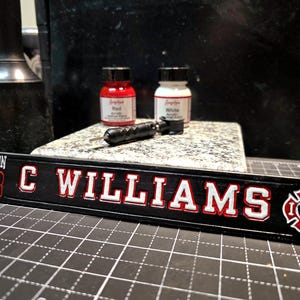 Firefighter Personalized Gear Locker Nameplate