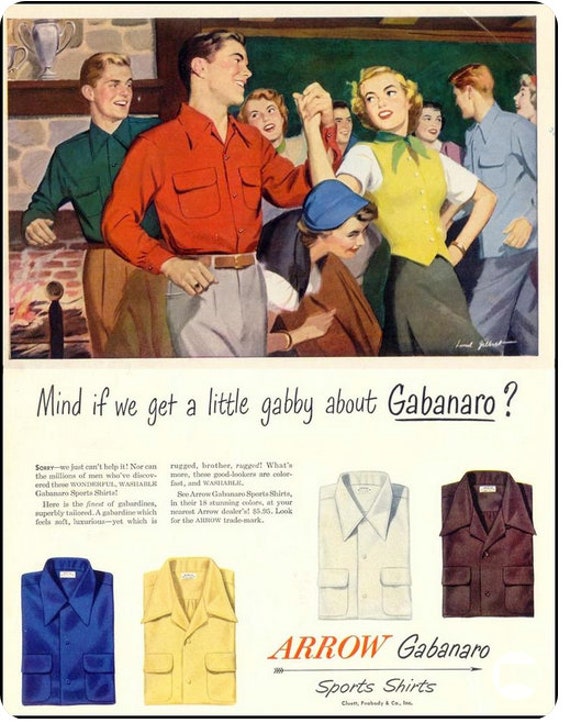 1950s Men’s Arrow “Gabanero” Washable Rayon Loop … - image 10