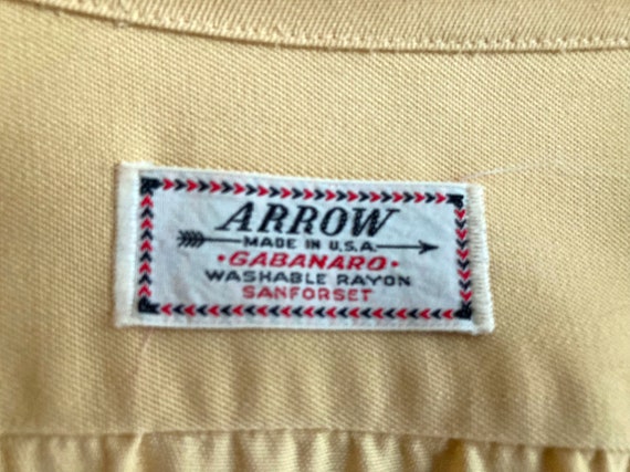 1950s Men’s Arrow “Gabanero” Washable Rayon Loop … - image 4