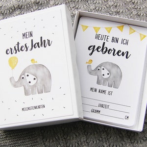 Meilensteinkarten *Elefant & Freunde*