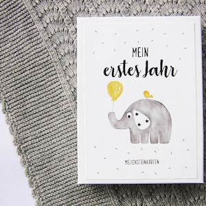 Meilensteinkarten *Elefant & Freunde*