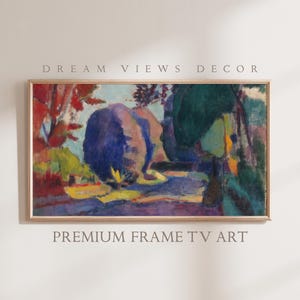 Samsung Frame TV Art For Frame Tv Abstract Landscape Painting Vintage Painting Instant Download Abstract Matisse Frame TV Art Home Decor TV