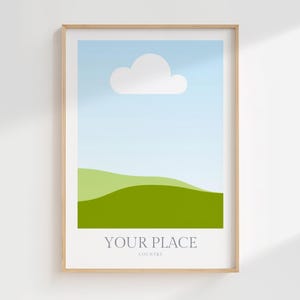 Personalized Travel Poster – Custom Destination Wall Art, Watercolor City Print, Digital Wanderlust Gift, Travel Art Print image 14