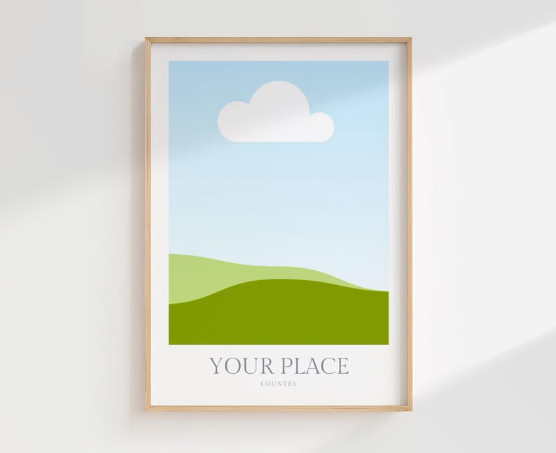 Personalized Travel Poster – Custom Destination Wall Art, Watercolor City Print, Digital Wanderlust Gift, Travel Art Print image 14
