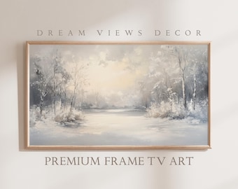 Winter Landscape Painting for Samsung Frame TV (Digital Download)