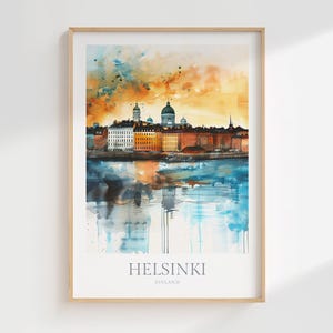 Finland Watercolor - Etsy
