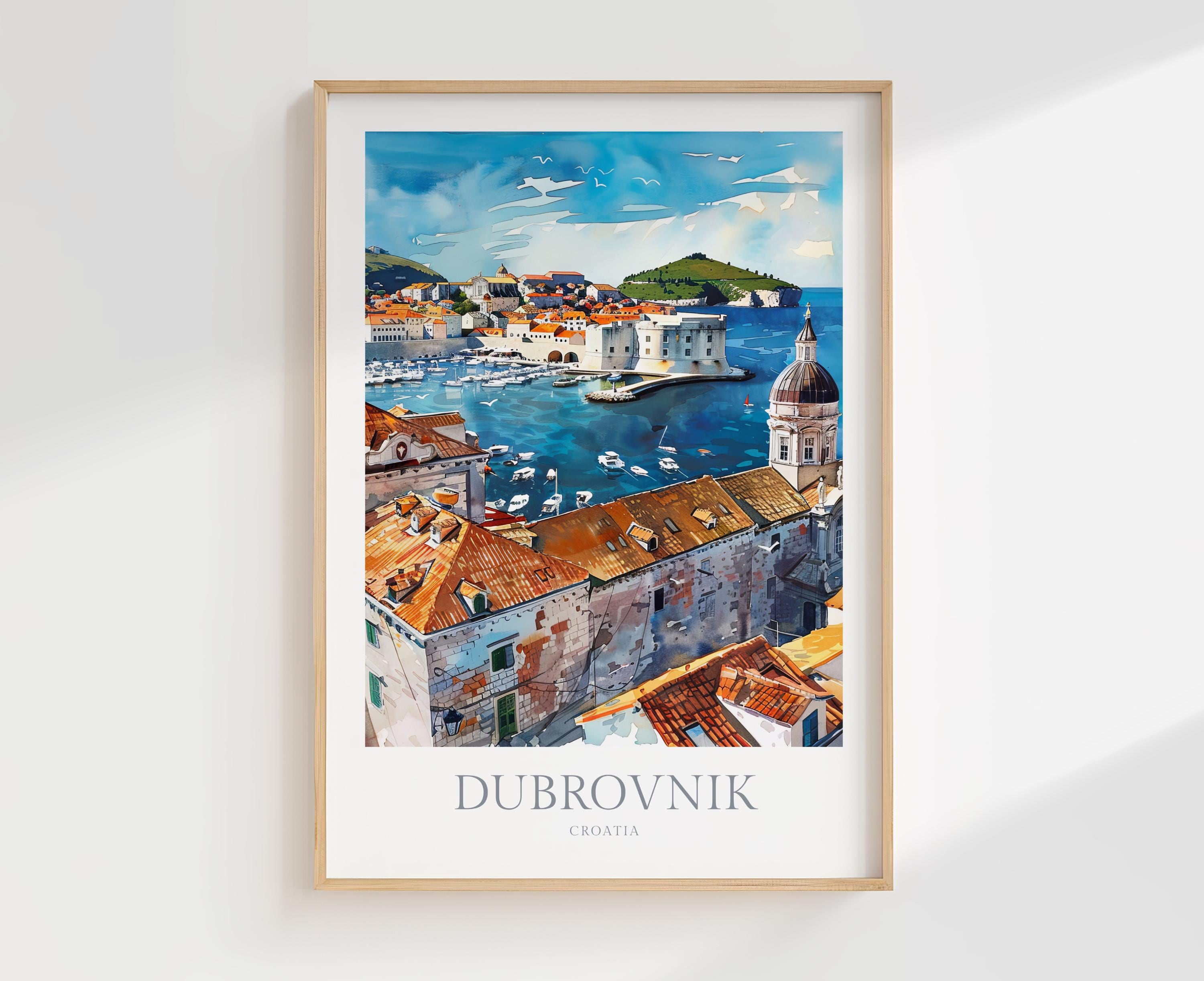 Dubrovnik Watercolor - Etsy