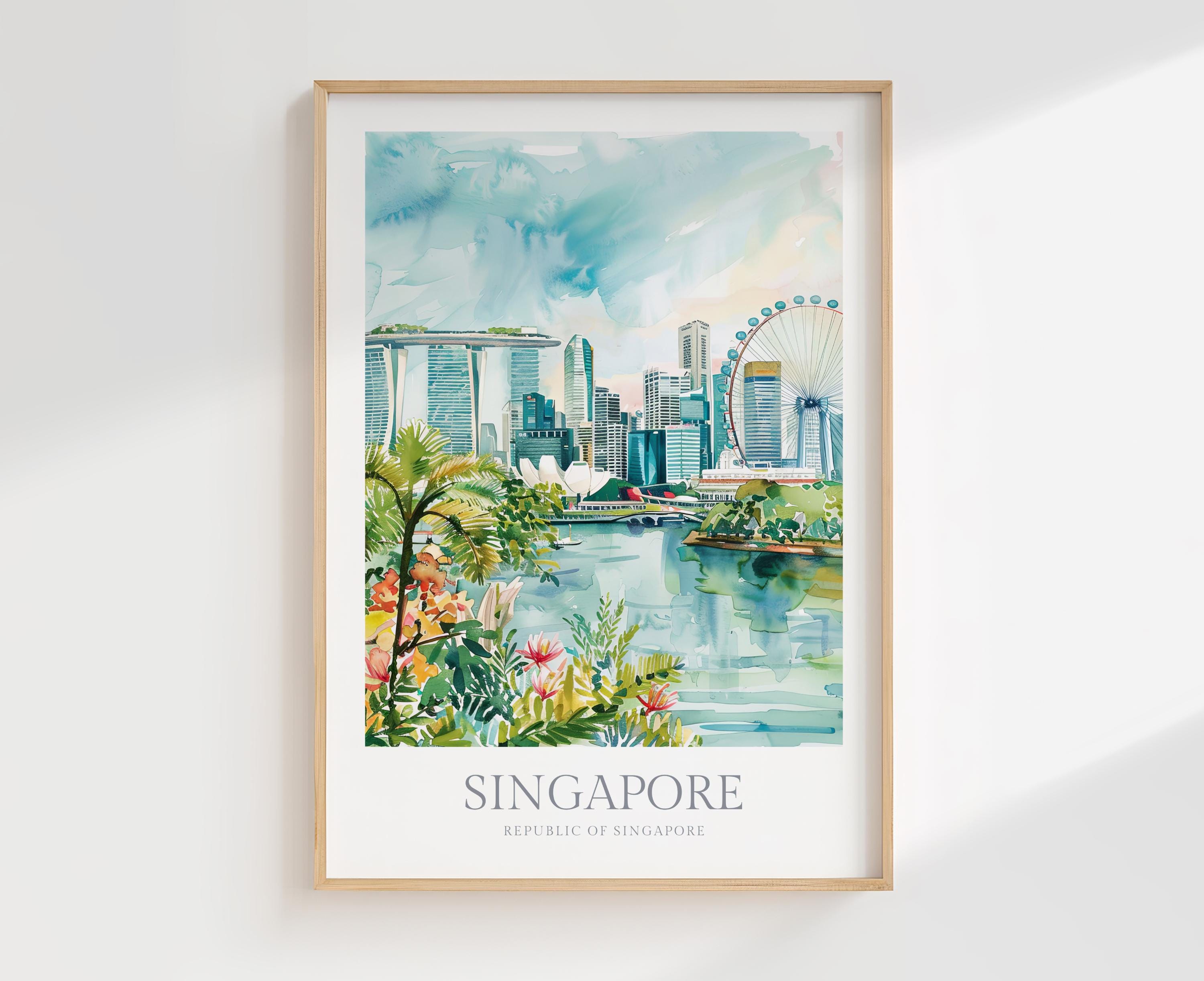 Singapore poster - Etsy 日本