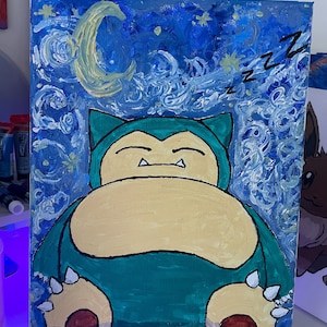 Snorlax painting 9x12