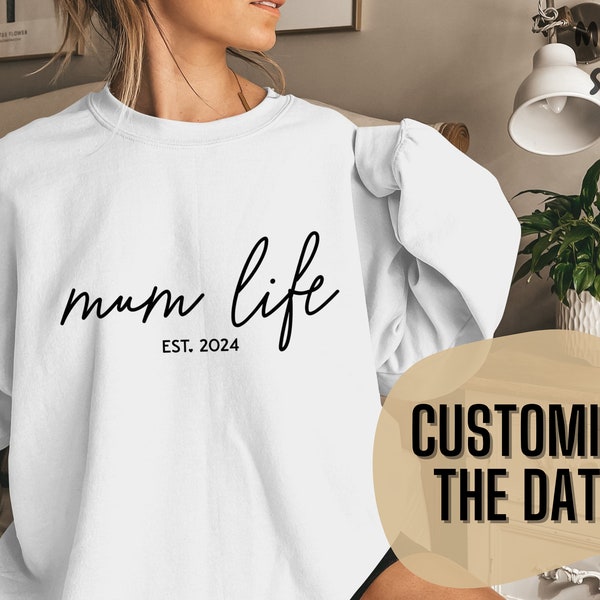 Mum Life Sweatshirt, Mom Life Shirt, Mothers Day Gift, Custom Mom Sweatshirt, Mum Life, Mum Jumper, Custom Mom Jumper, Mama Shirt, Mum