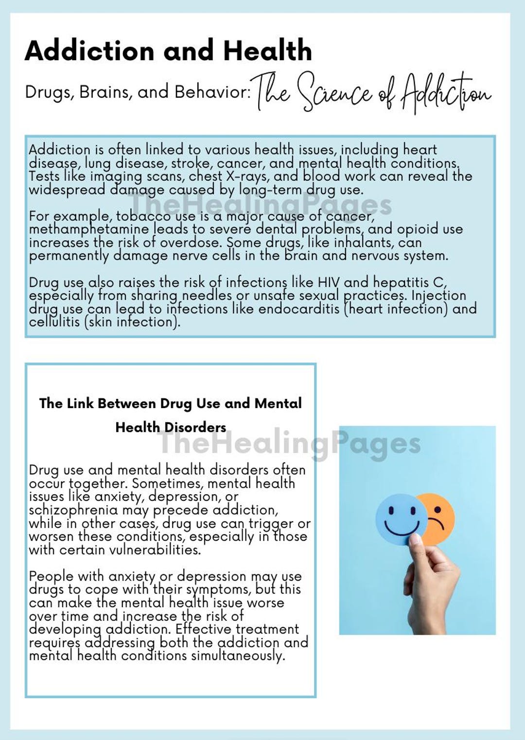 Addiction & Health Handout: Group Therapy Resource (printable) - Etsy