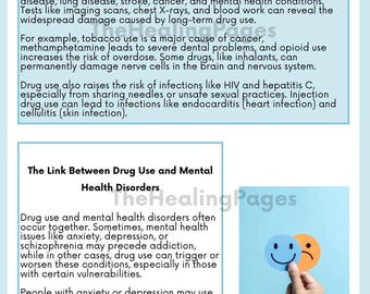 Folleto sobre adicción y salud: Recurso de terapia de grupo (imprimible)