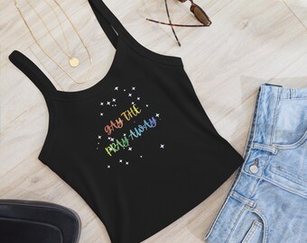 Gay the Pray Away micro-rib tank top