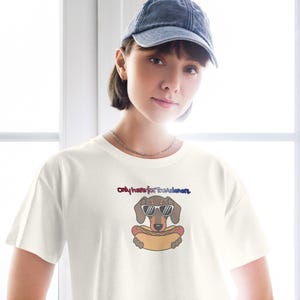 Hot dogs & wieners crop top