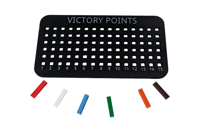 Catan Victory Points Tracker | 3D Printed Score Keeper | Custom Colors ...