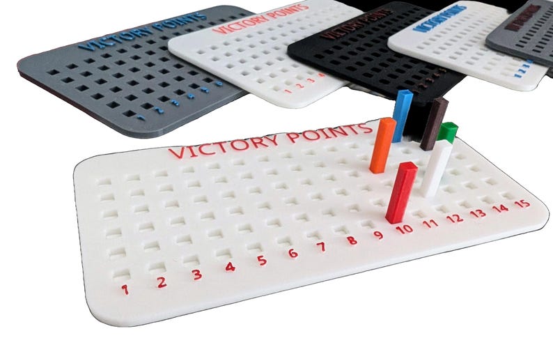 Catan Victory Points Tracker | 3D Printed Score Keeper | Custom Colors ...