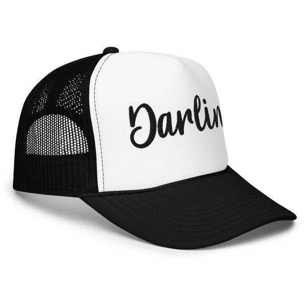 Darlin' Foam Trucker Hat. Vintage Style, Retro Charm, Lightweight Comfort! Perfect Headwear for Casual Chic and Everyday Adventures!
