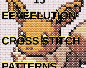 EEVEElution Cross Stitch Patterns | 15 Patterns