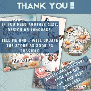 JW 2025 Year Text Set | Printable Bookmark, Card, Sticker | JW Gift ...