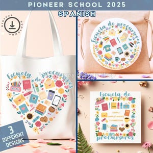 Espagnol JW 2025 Pioneer School Gift | cadeau d'école pionnière | ensemble jw | Téléchargement numérique | PDF |  png transparents | Cadeaux JW imprimables | coeur
