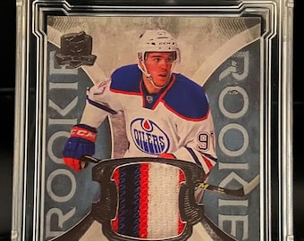 Connor McDavid 2014/15 Upper Deck "The Cup" Patch Rookie Card RC Prospect Facsimile Autographed Reprint BV Rare Graded Hockey Card