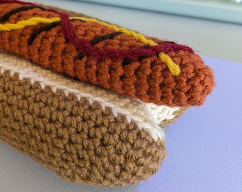 Gehaakte hotdog Amigurumi
