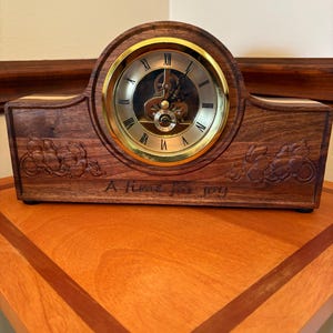 Carved Mantle Clock