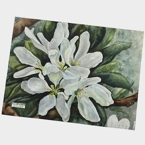 Crab Apple Blossoms Placemat | Floral Table Setting | Spring Flower Kitchen Decor | Art by Dalouie