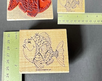 Vintage Stampin' Up! Fish Stamp | Scrapbooking, Card Making