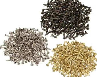 Mini Phillips Flat Head Screws, Assorted Sizes for Crafts