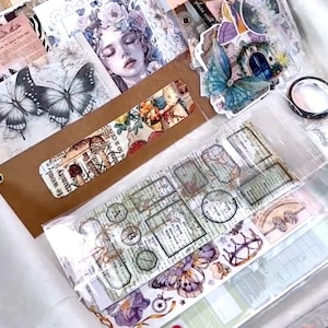 Mystery Junk Journal Ephemera Kit: Vintage Paper, Handmade Scrapbook Supplies