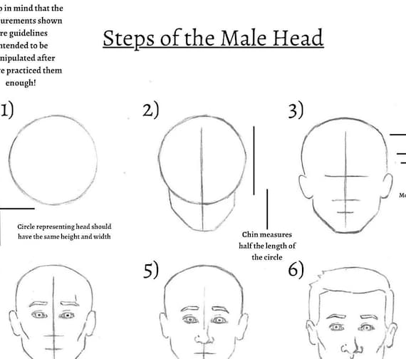 How To Draw A Male Face Tutorial
