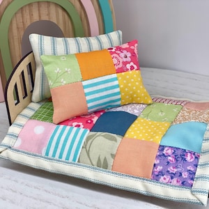 Mini Doll Bed Set, Miniature Bedding For Mice, Dollhouse Accessories