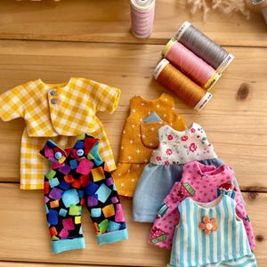 6 Inch Doll Clothes Set, Mini Dresses and Outfits for Dolls, Doll Wardrobe Accessories
