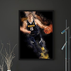 999 Nikola Jokic Poster Denver Nuggets Gerahmter Leinwanddruck Basketball Wand Kunst Druck NBA Sport Geschenk Kunstwerk Wohnkultur C184 Geburtstagsgeschenk